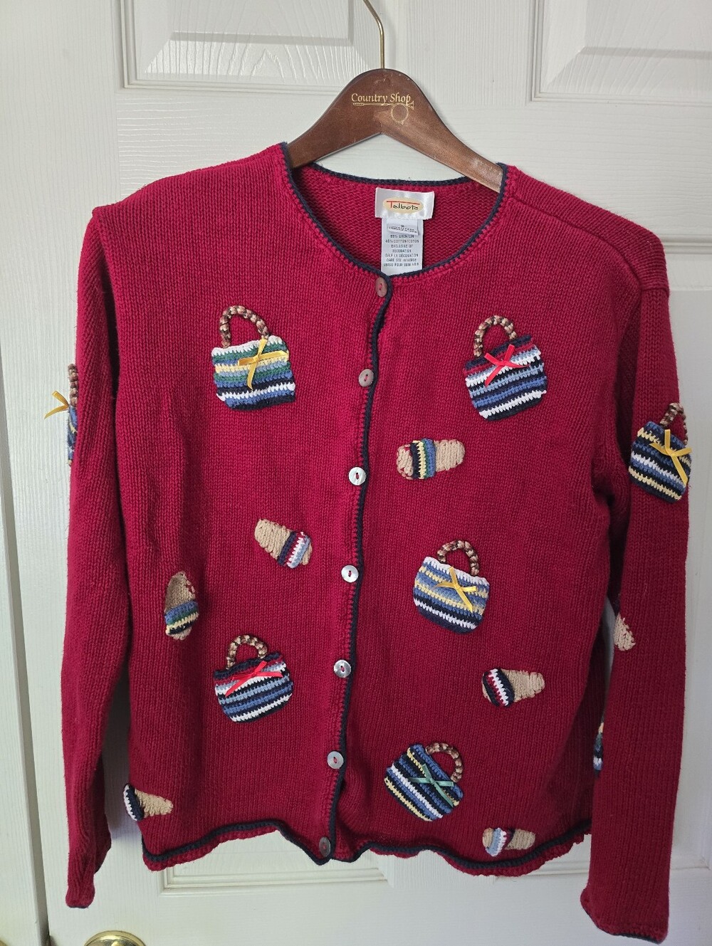 Talbots Vintage Knit Cardigan Size Small